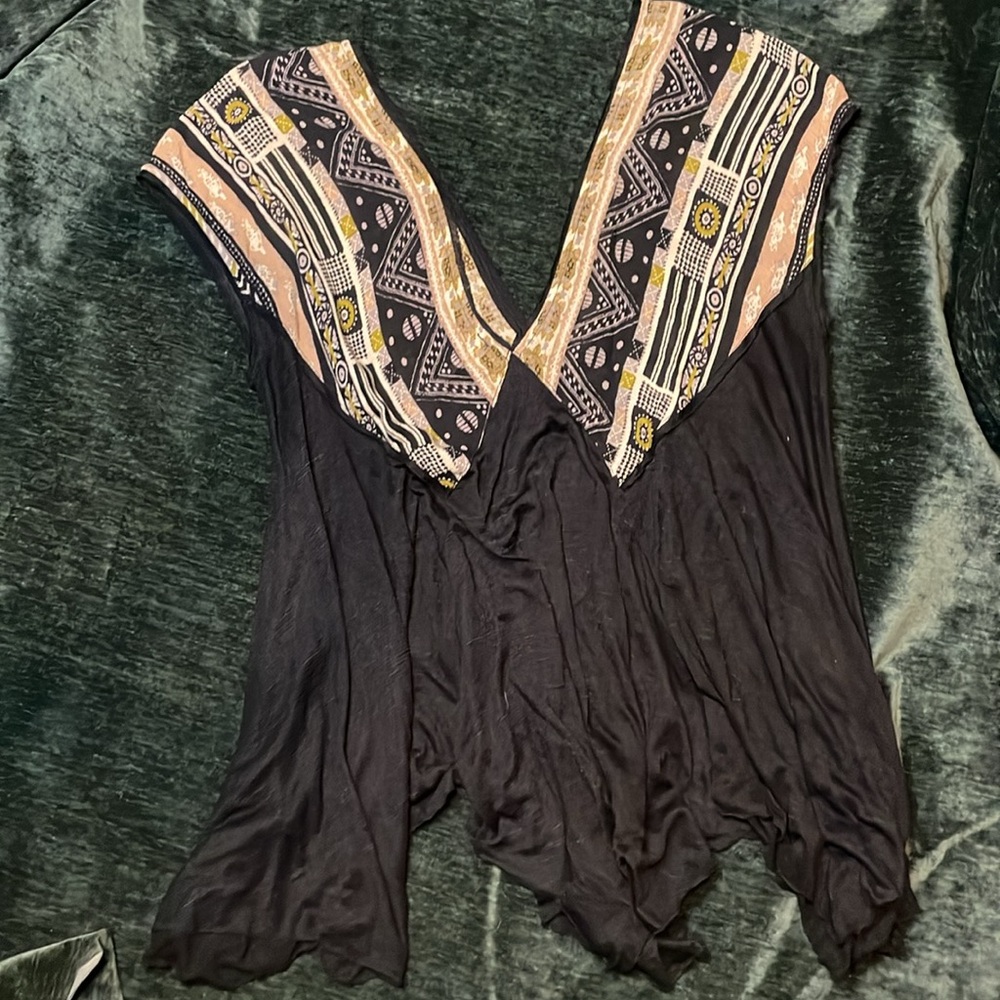 Sheer flowy Free People top